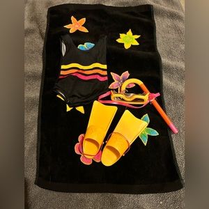 American girl doll pleasant company 1996 swimsuit complete in good condition.